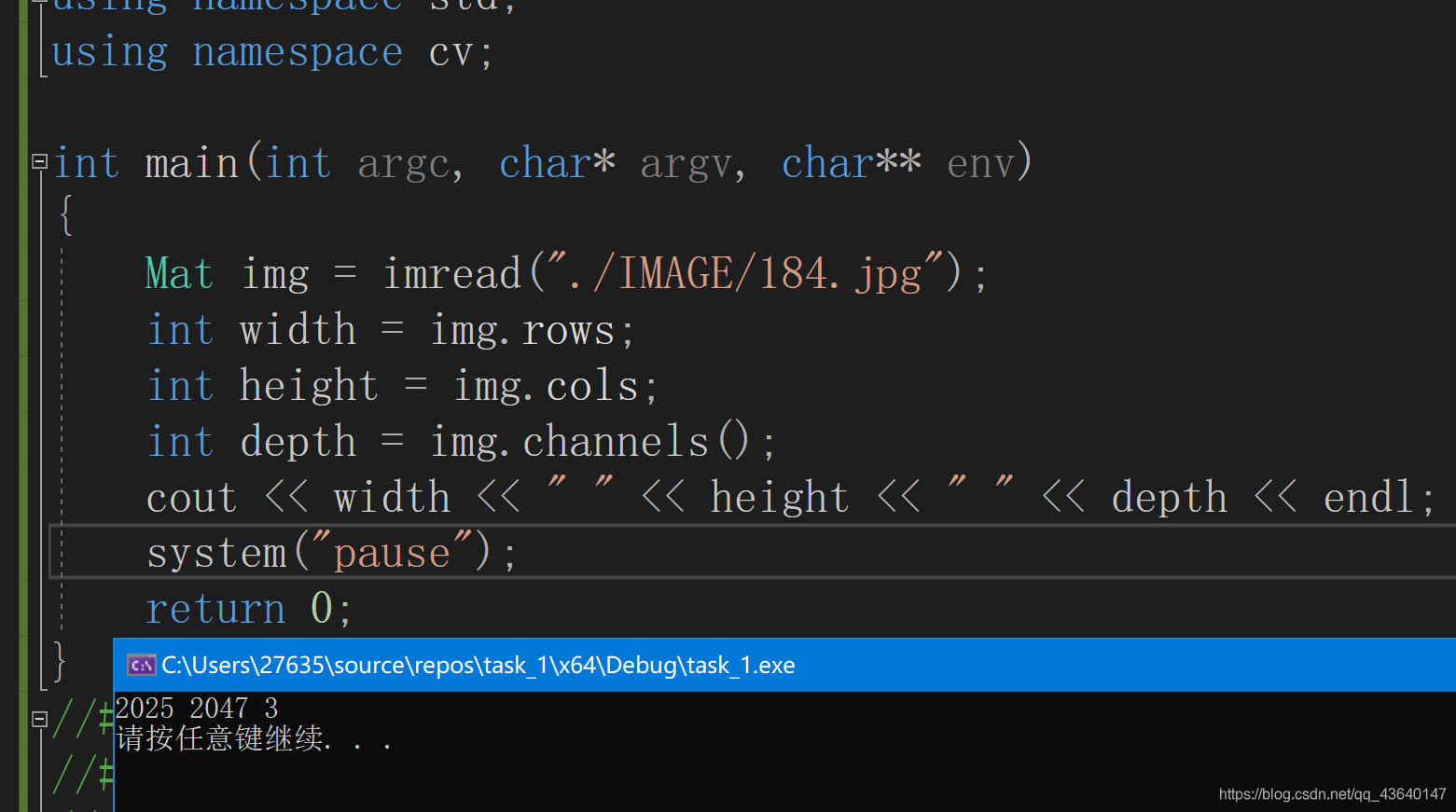 python opencv 如何获取图像的尺寸（宽高）（分辨率）（大小）img.shape_python opencv 读取图片的分辨率-CSDN博客
