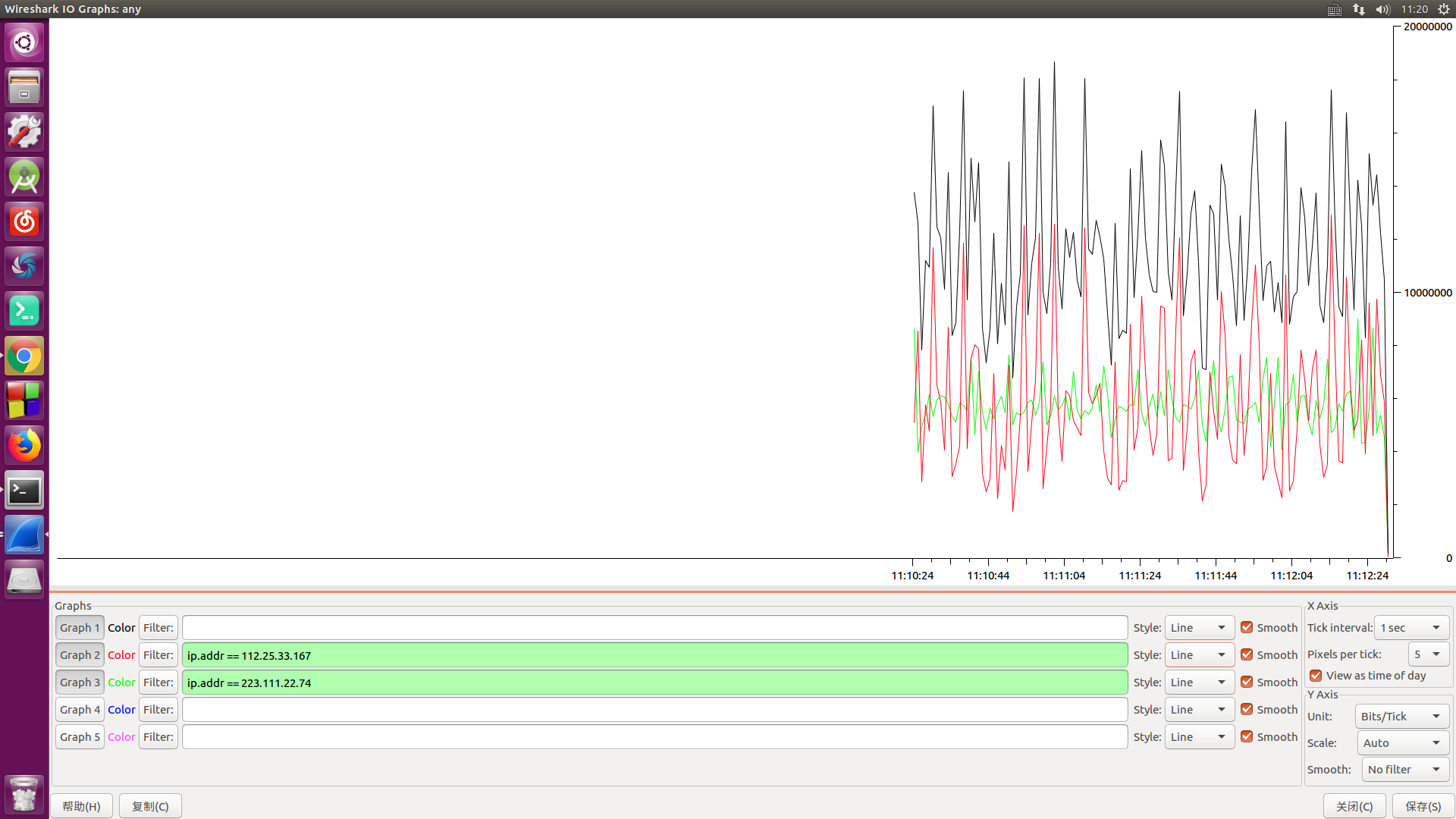 what is wireshark io graph