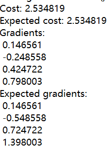 得到的损失和梯度