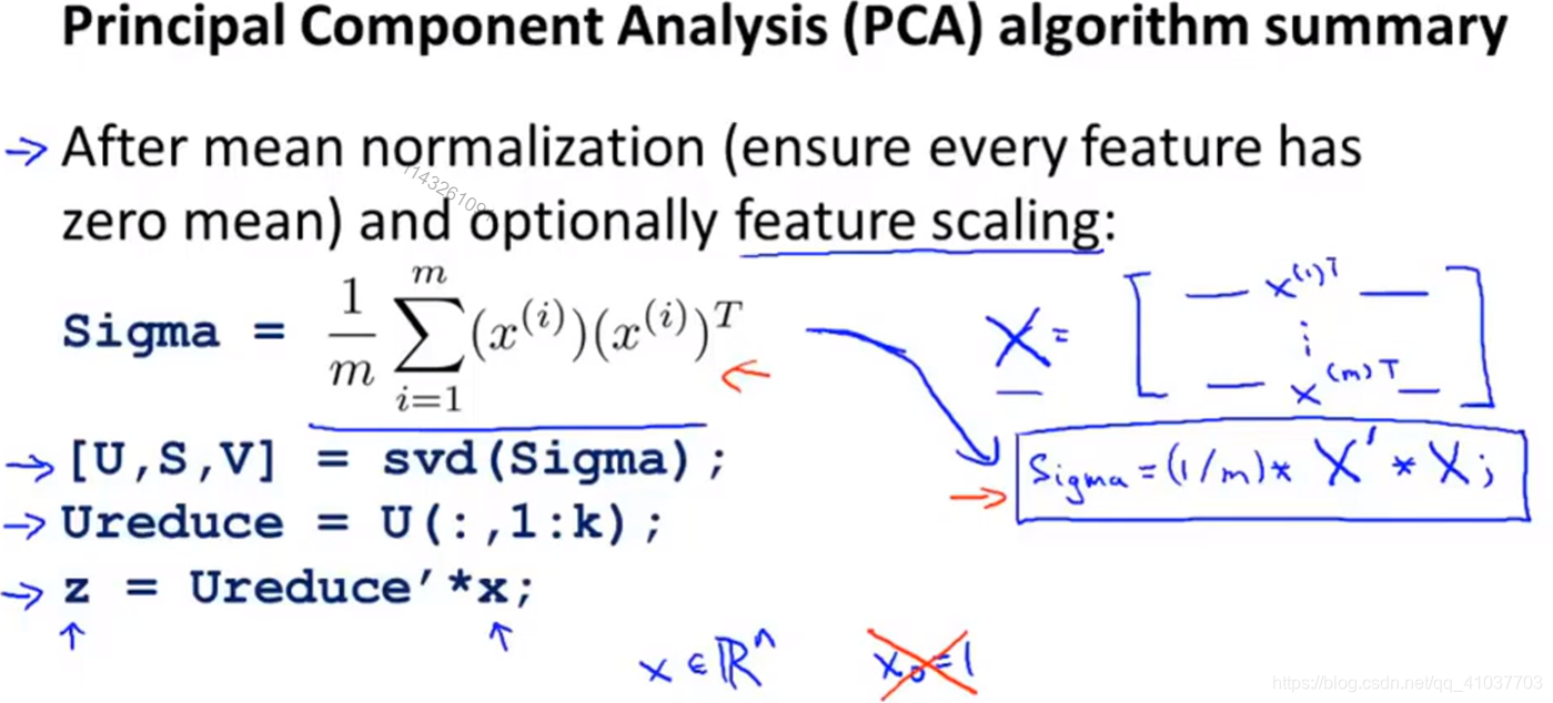 [外链图片转存失败(img-IzvEBiTX-1568604178406)(E:\Artificial Intelligence Markdown\Machine Learning\pictures\13.3.3 PCA算法.png)]