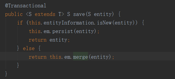 使用jpa时，调用saveAll()方法报More than one row with the given identifier was found