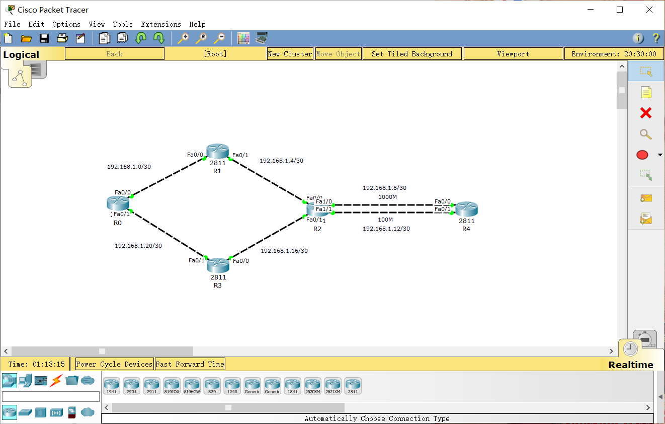 完成后的拓扑图