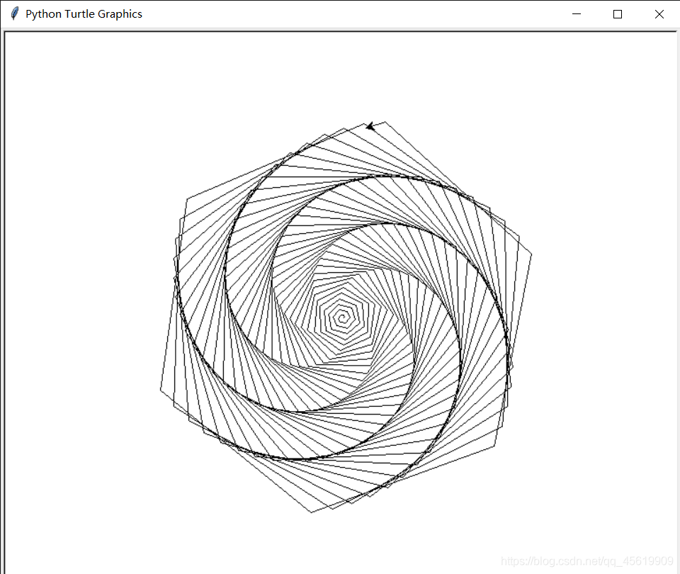 我的第一个作业，我把它命名为“Python魔力转圈圈”