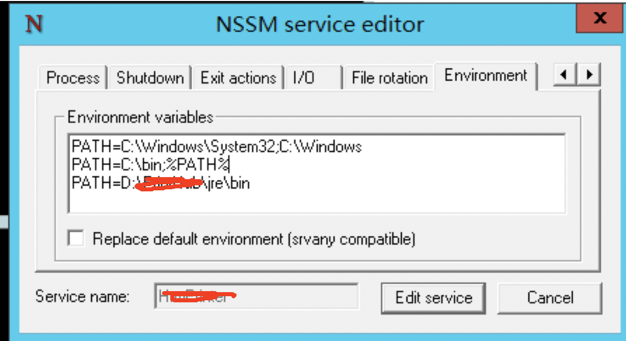 nssm把jar包制作成windows服务遇到的问题（无法启动服务，服务器并未返回错误）_nssm把jar服务并未返回错误,这可能是一个 ...