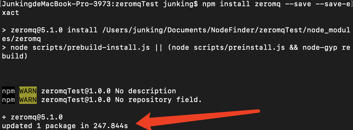 Mac中npm安装zeromq时安装不成功 一直等待不结束 Node Scripts Prebuild Install Js Node Scripts Preinstall Js No 苏一恒 程序员宅基地 程序员宅基地