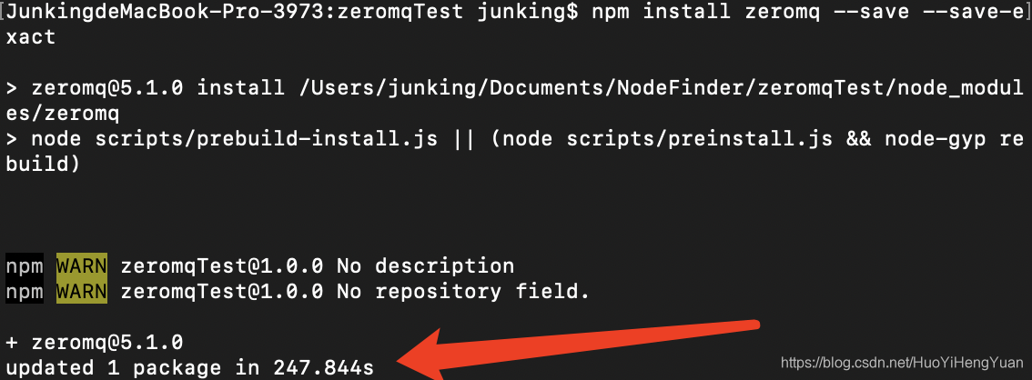 Mac中npm安装zeromq时安装不成功 一直等待不结束 Node Scripts Prebuild Install Js Node Scripts Preinstall Js No 苏一恒 程序员宅基地 程序员宅基地