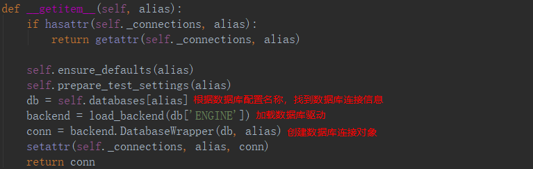 重写django的mysql驱动实现原生sql语句查询返回字典类型数据