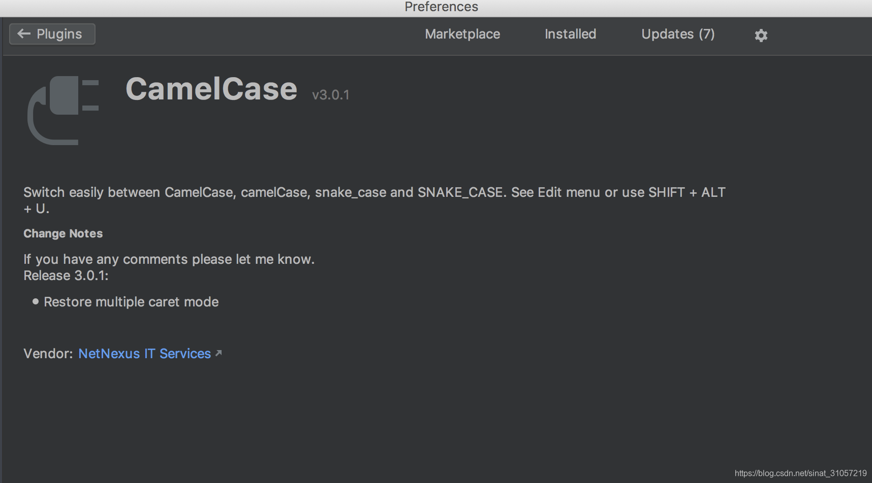 CamelCase plugin,使用快捷键转换驼峰、下划线等命名规则_camelcaseplugin-CSDN博客