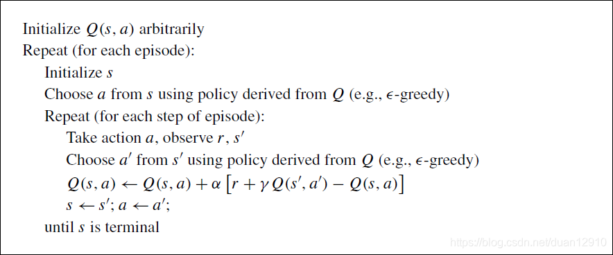 sarsa: on-policy