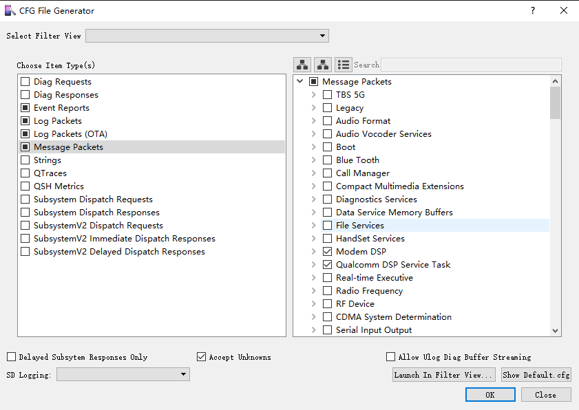 qxdm qpst qcat tool