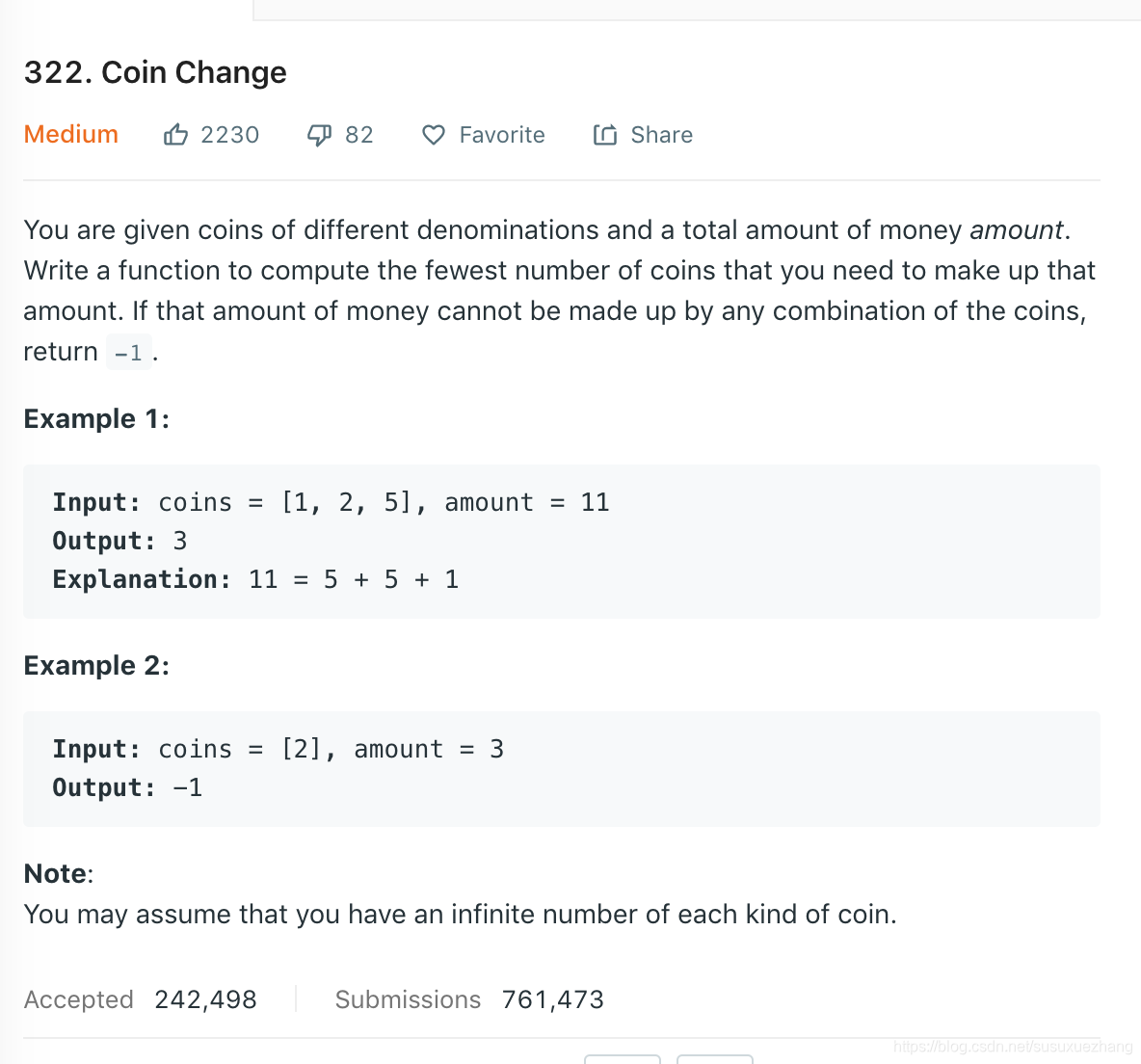 322. Coin Change_322 coinchange-CSDN博客