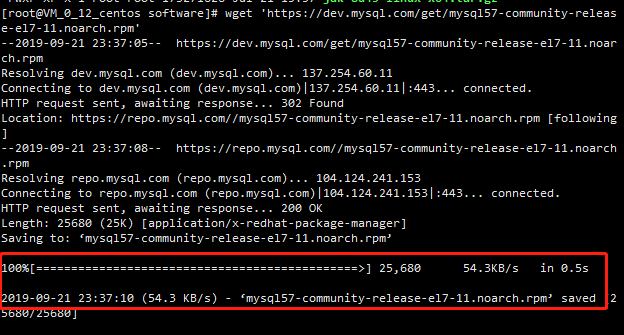 centos 7 install mysql without repo