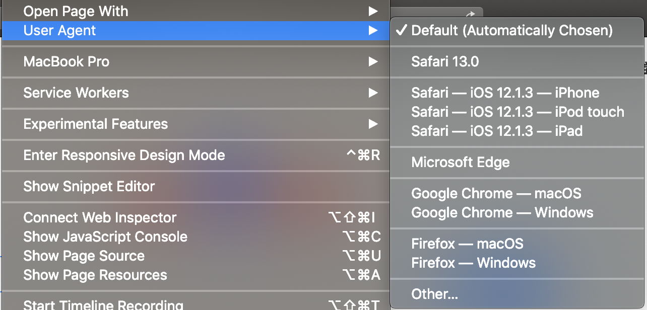 user agent for firefox on mac