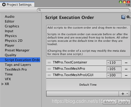 Scriptable Execution Order的方式