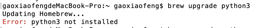 python3 not installed