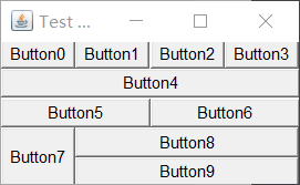 GridBagLayoutTest运行结果1