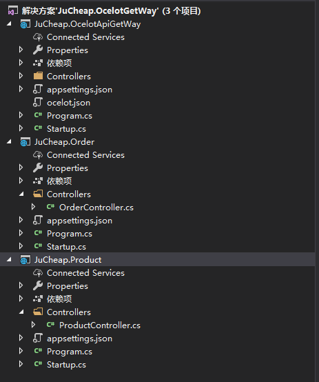 ocelot网关项目解决方案 jucheap