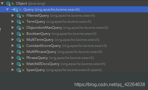 根据什么查询 query的子类