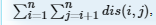 ∑ni=1∑nj=i+1dis(i,j)