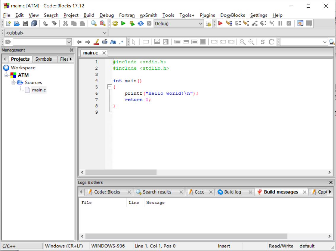 Codeblocks 新建操作（单c文件新建和c工程创建）_codeblocks怎么创建c语言空白文件-CSDN博客