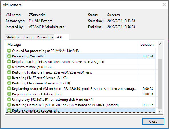 Veeam B&R 09 整个VM还原_veeam Hotadd-CSDN博客