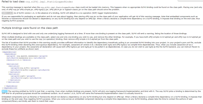 Slf4J报错:Slf4J:Failed To Load Class 