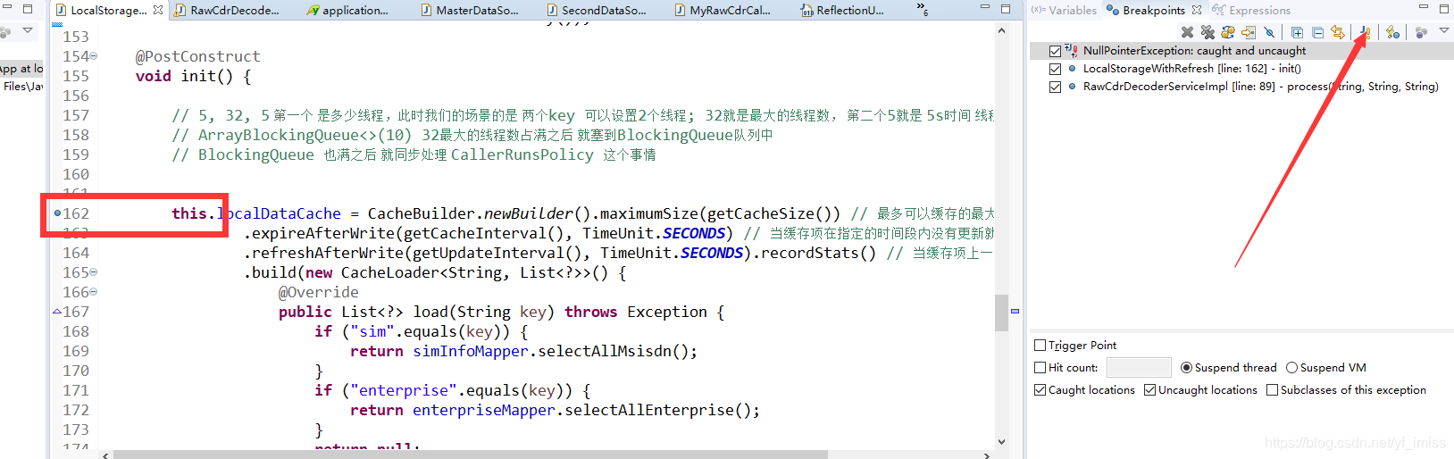Constructor threw exception; nested exception is java.lang ...