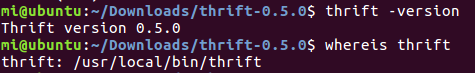 【Linux】Ubuntu安装thrift