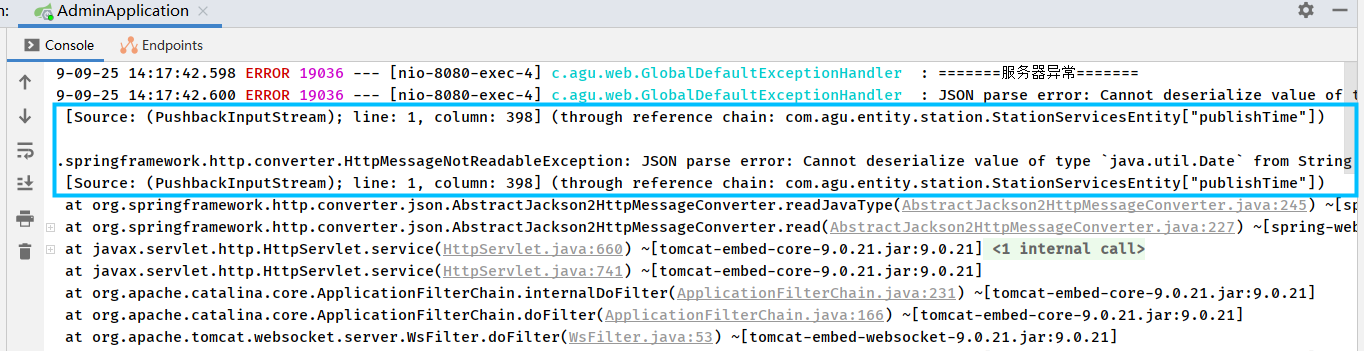 httpmessagenotreadableexception-json-parse-error-cannot-deserialize-value-of-type-java-util