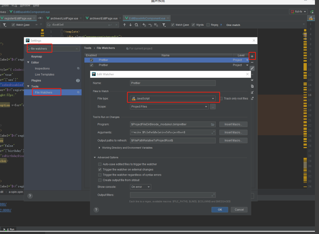 webstorm vue 3