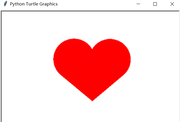 python学习之表白的爱心图形