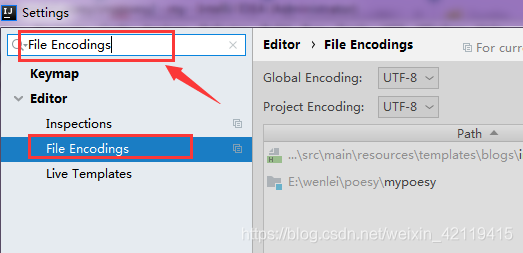 搜索File Encodings