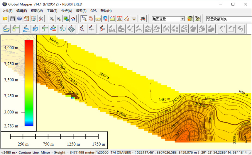 沿着路线下载高程怎么操作