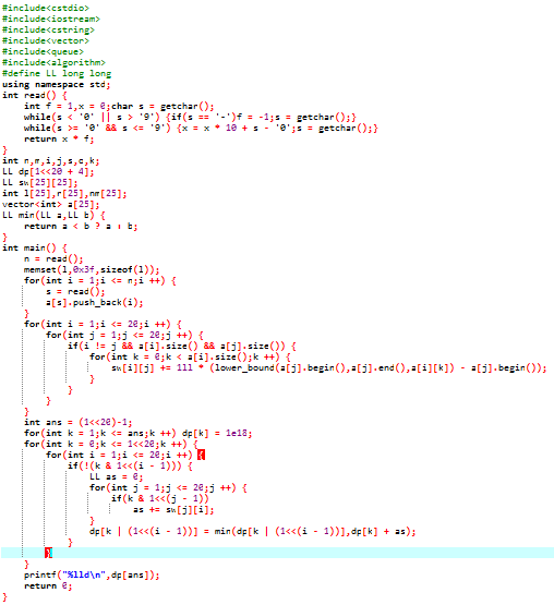 Codeforces Round #585 (Div. 2) E. Marbles （状压DP），BZOJ大理石（同一道题）题解