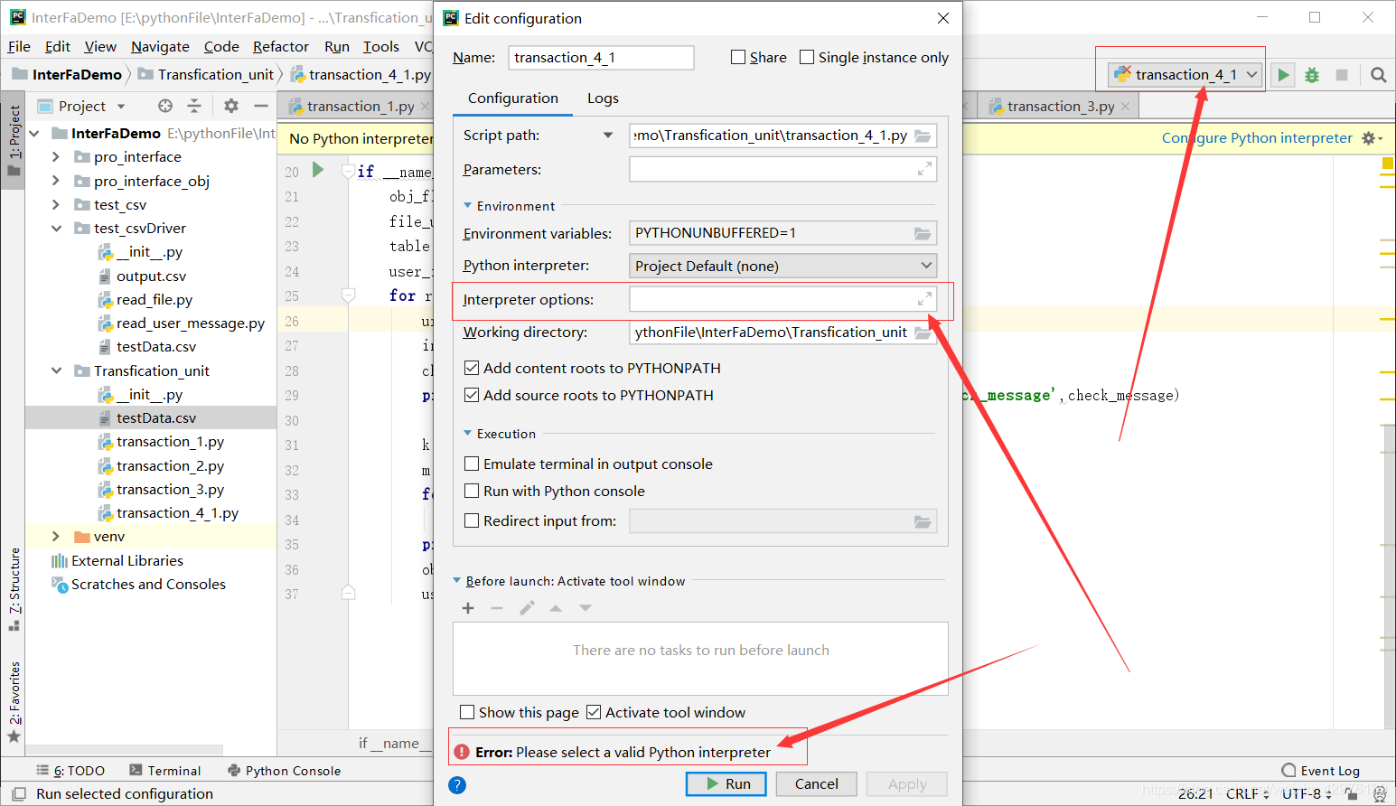 python文件运行报错:Error: Please select a valid Python interpreter-CSDN博客