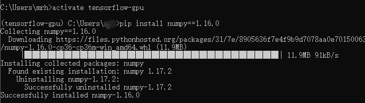 win10下TensorFlow-GPU安装（GTX1660+CUDA10+CUDNN7.4）