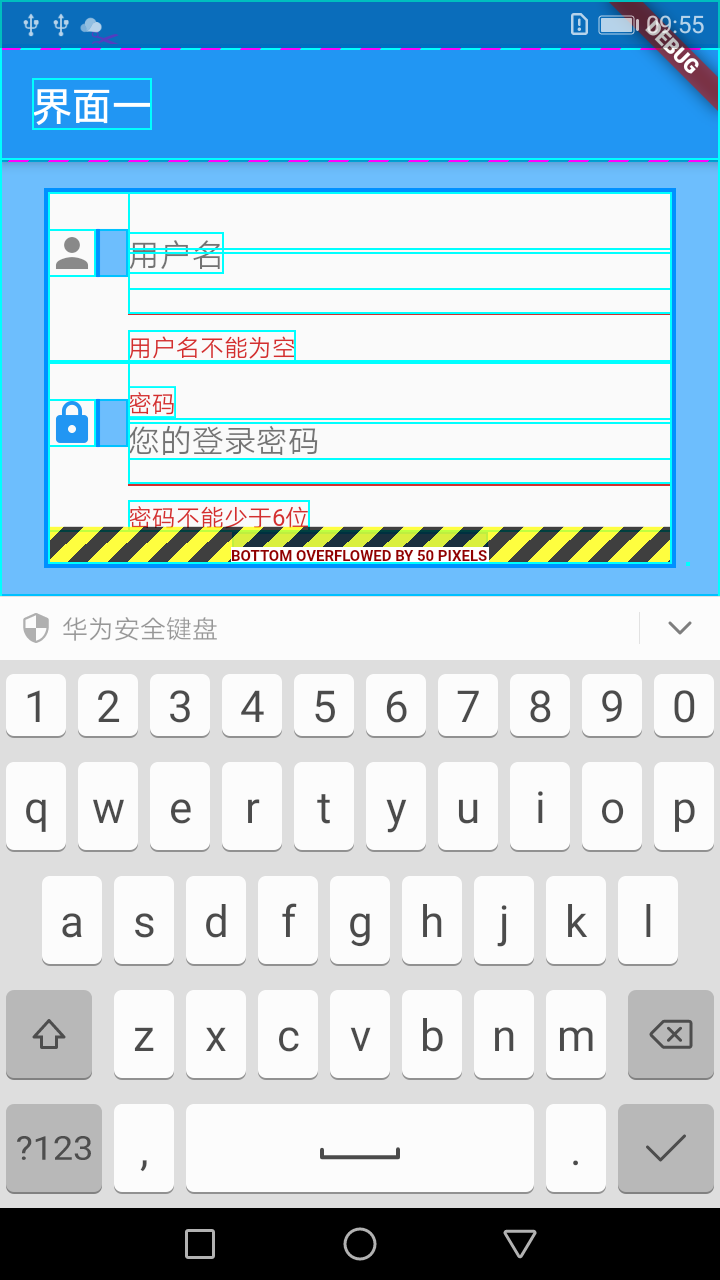 flutter bottom overflowed by 50 pixels