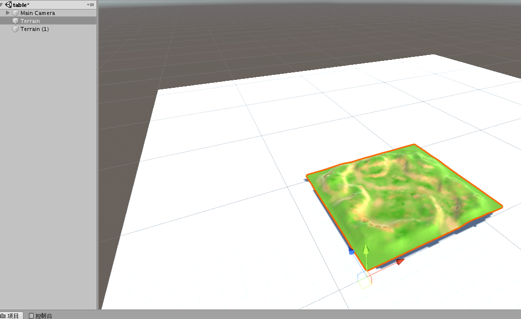 \[外链图片转存失败,源站可能有防盗链机制,建议将图片保存下来直接上传(img-fr5LIG6E-1569817601942)(T:\TH\大三上\3D游戏设计\4游戏对象与图形基础\基本操作演练\images\地形.jpg)\]