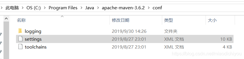 C:\Program Files\Java\apache-maven-3.6.2\conf