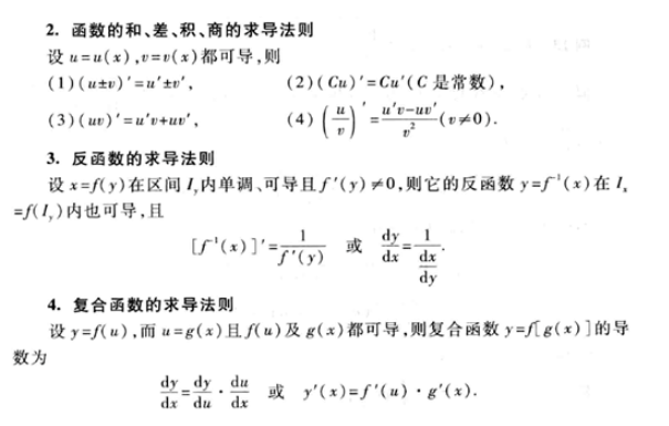 基本求导法则与导数公式_求导公式-CSDN博客