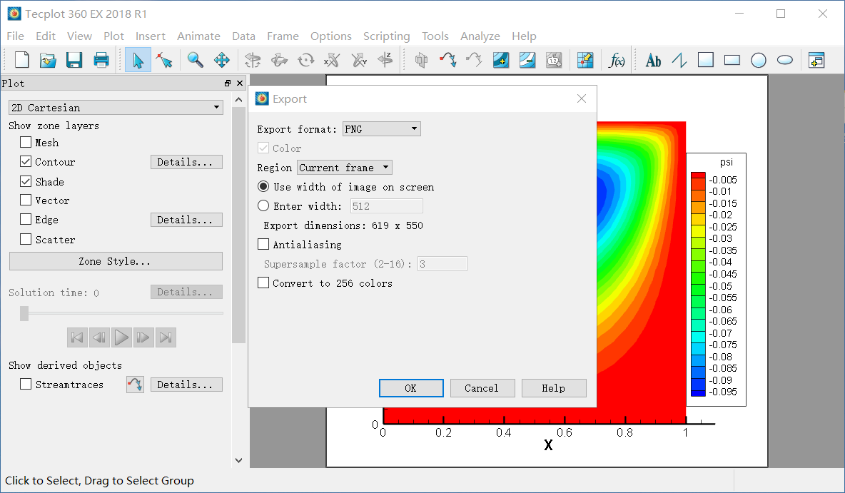 tecplot export