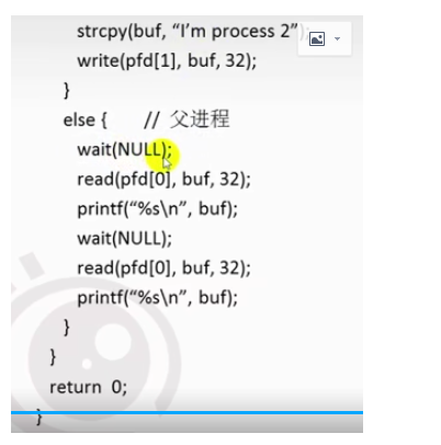 进程间通信————无名管道