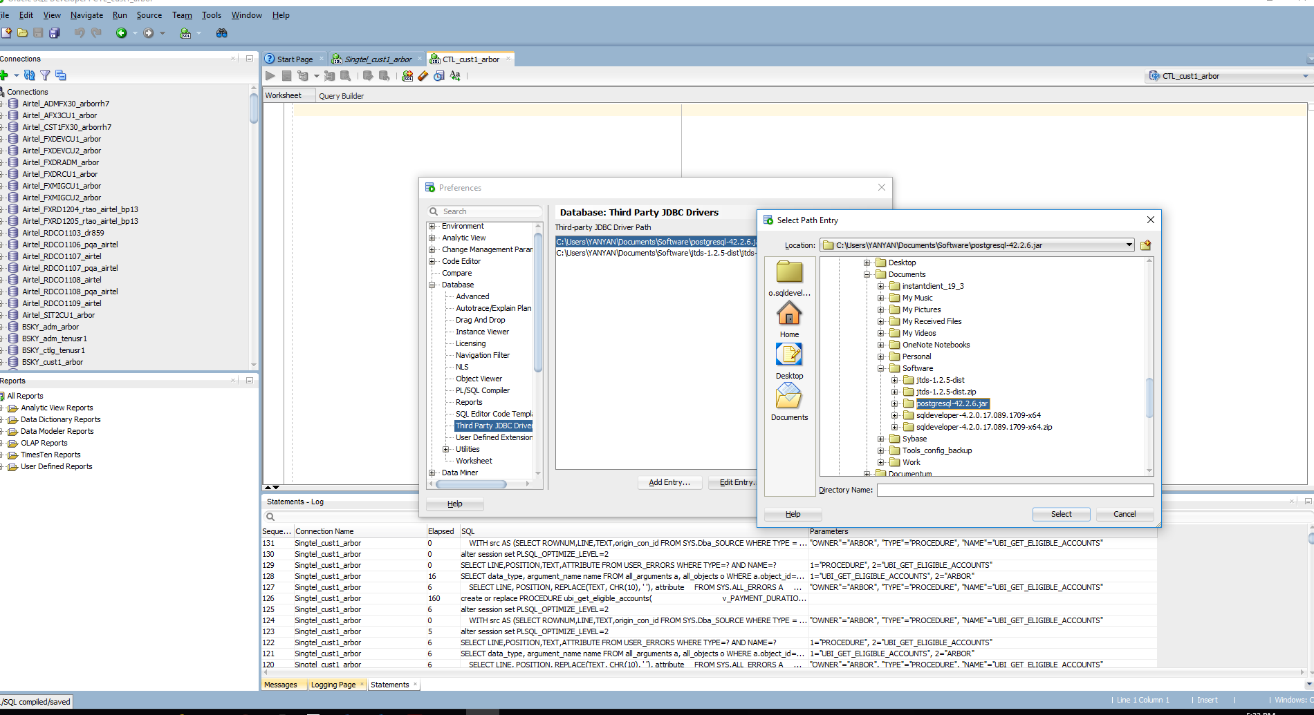 sqlpro for postgres create database