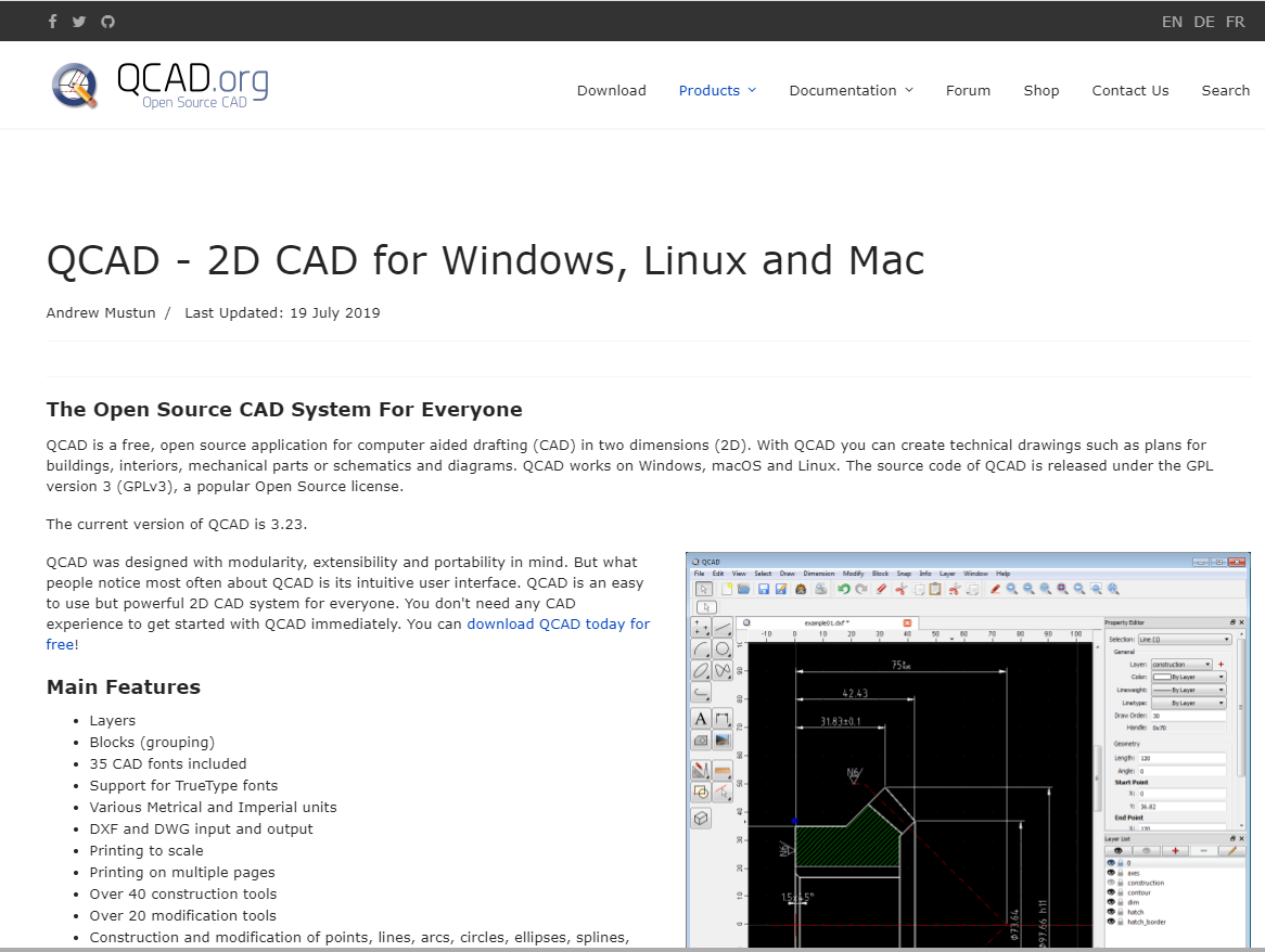 LibreCAD 2.2.0.1 free instal