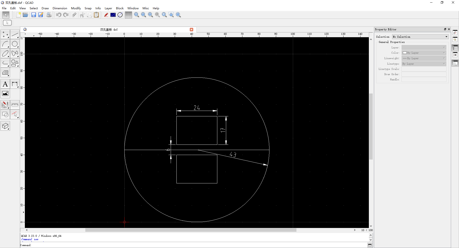 librecad insert picture