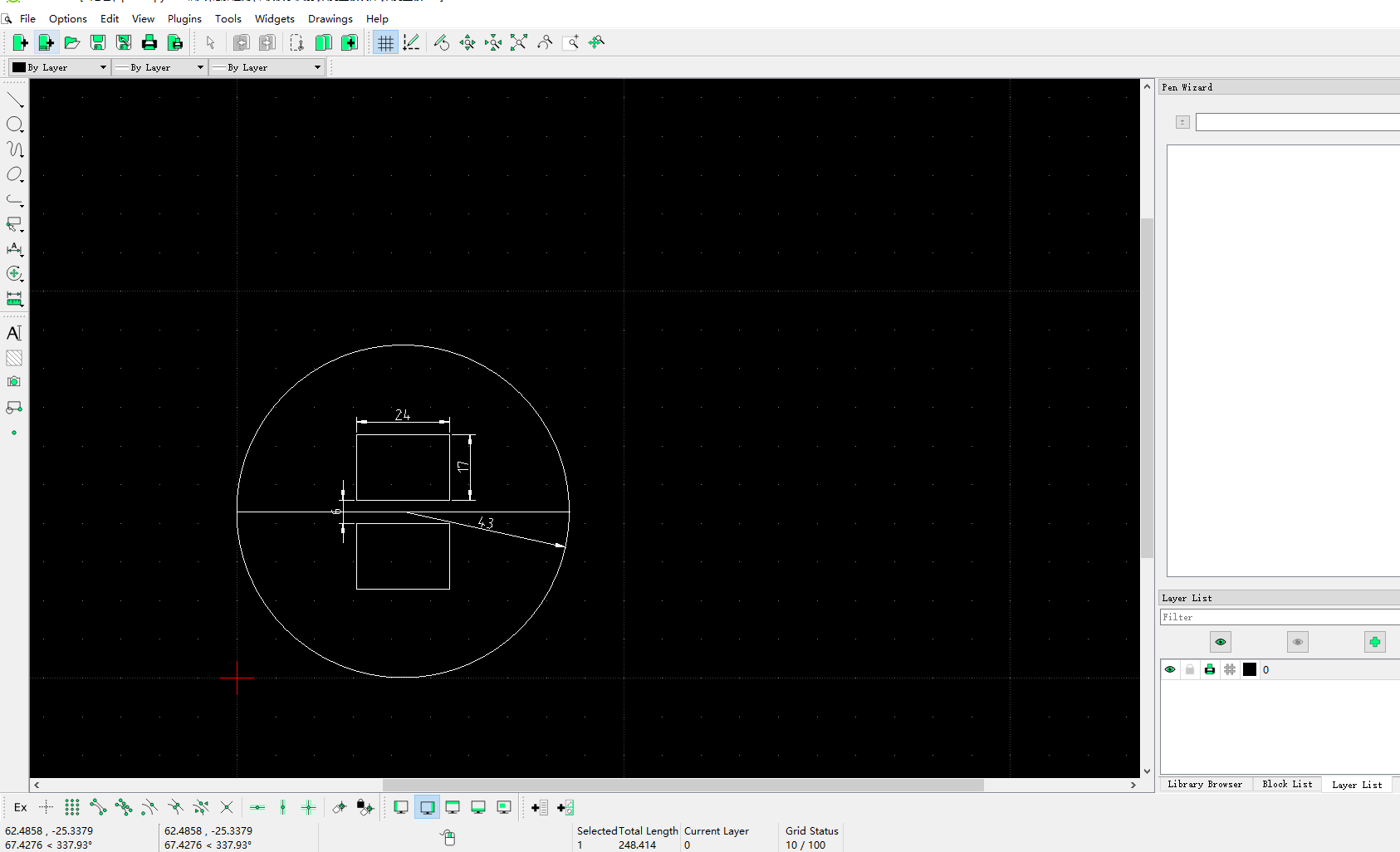 librecad insert picture