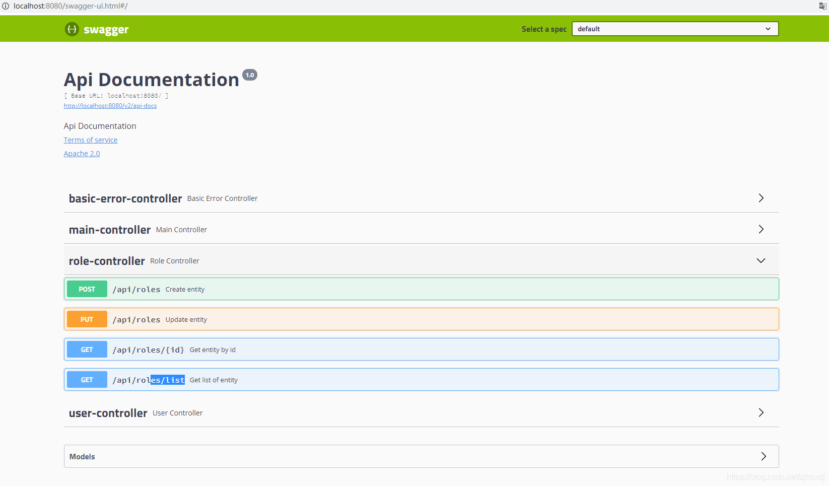 SpringBoot Swagger 的使用