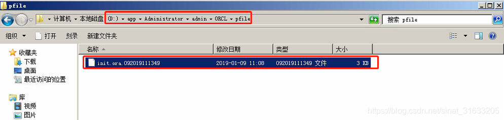 Path of pfile file