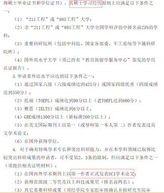 合肥工业大学的申请考核报考条件