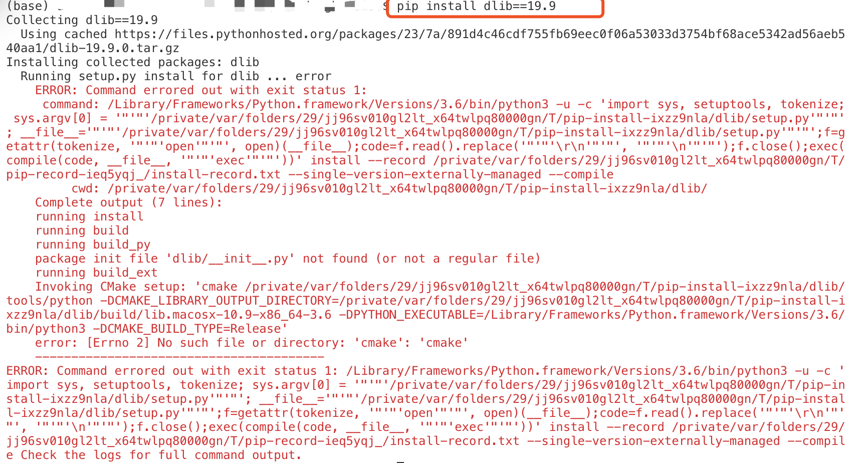 Successfully installed dlib library - Programmer Sought